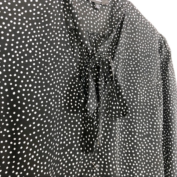 LULU’S On The Spot Black Polka Dot Button-Up Top - Picture 5 of 8